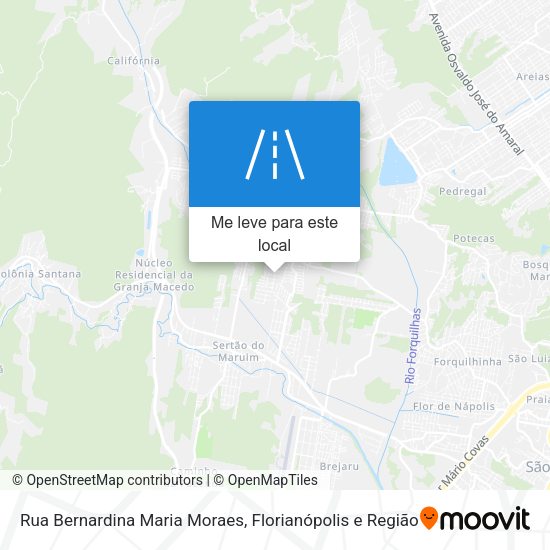 Rua Bernardina Maria Moraes mapa