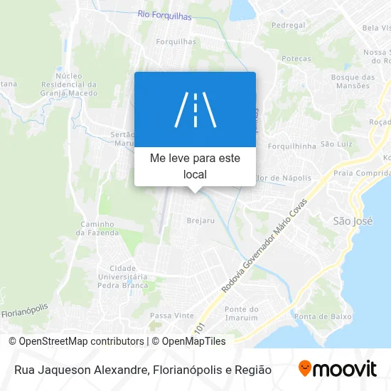 Rua Jaqueson Alexandre mapa