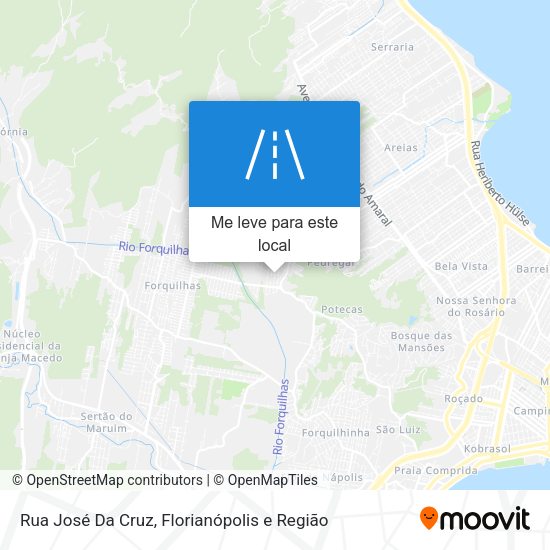 Rua José Da Cruz mapa
