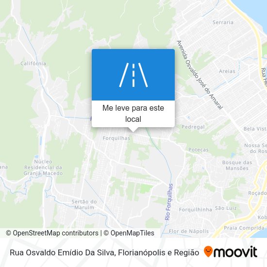 Rua Osvaldo Emídio Da Silva mapa