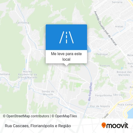 Rua Cascaes mapa