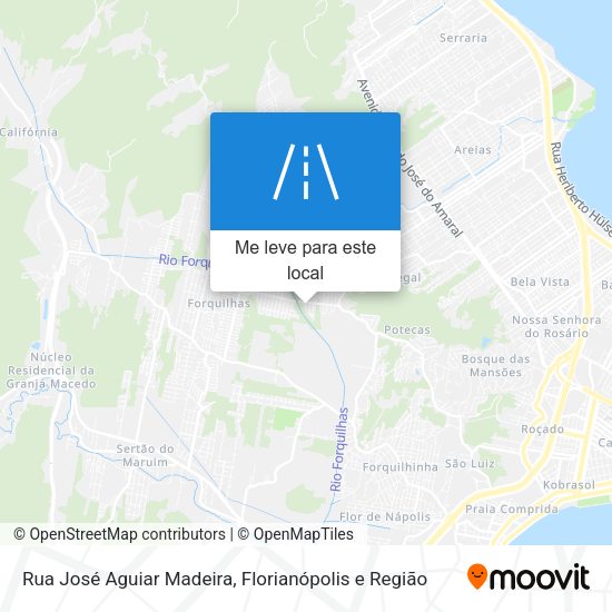 Rua José Aguiar Madeira mapa