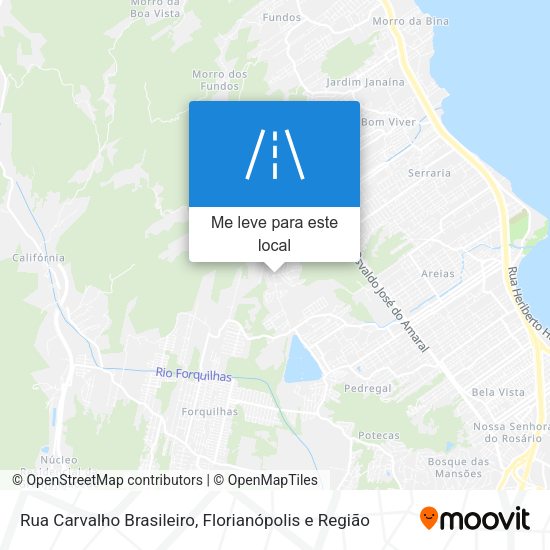 Rua Carvalho Brasileiro mapa