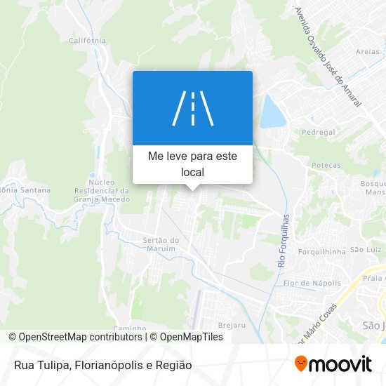 Rua Tulipa mapa