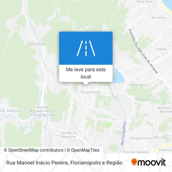 Rua Manoel Inácio Pereira mapa