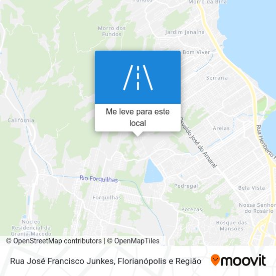 Rua José Francisco Junkes mapa