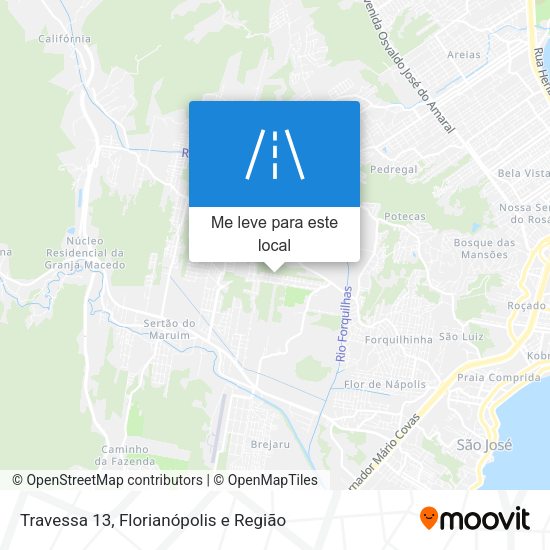 Travessa 13 mapa