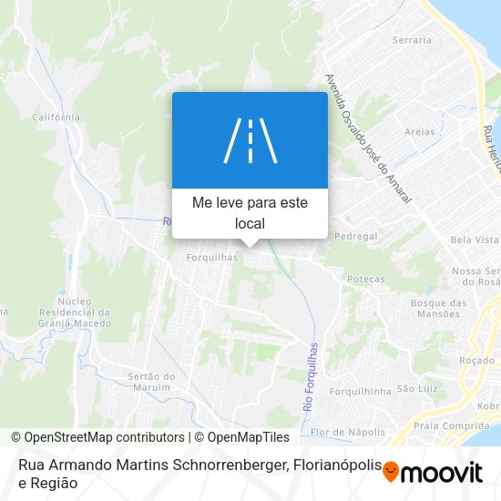 Rua Armando Martins Schnorrenberger mapa