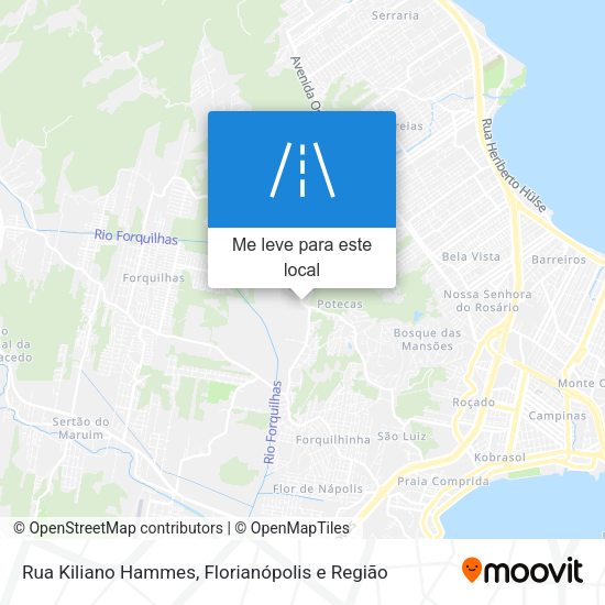Rua Kiliano Hammes mapa