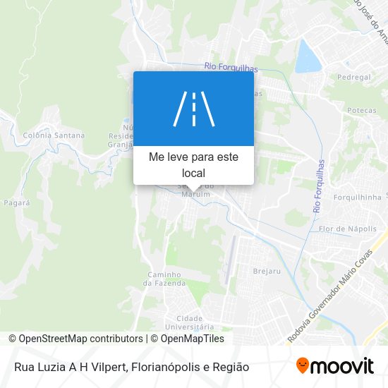 Rua Luzia A H Vilpert mapa