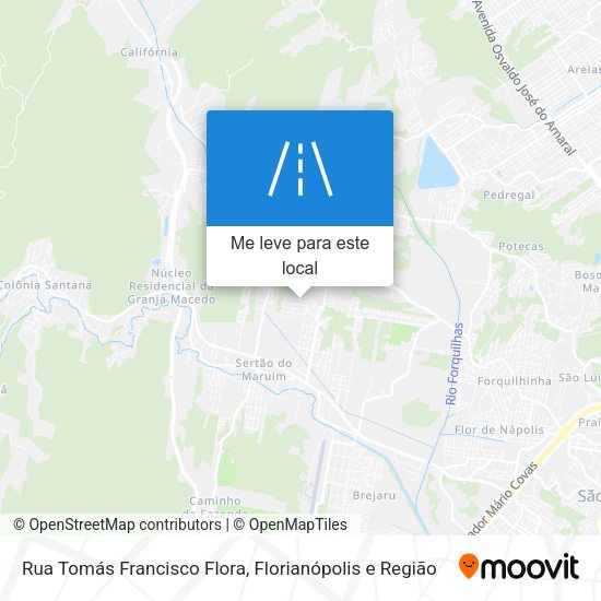 Rua Tomás Francisco Flora mapa