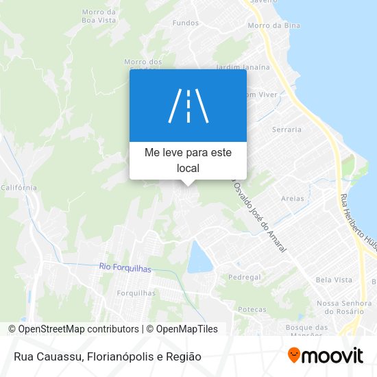 Rua Cauassu mapa