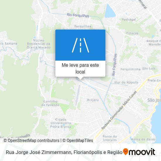 Rua Jorge José Zimmermann mapa