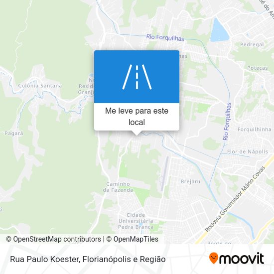 Rua Paulo Koester mapa