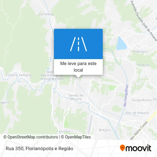 Rua 350 mapa