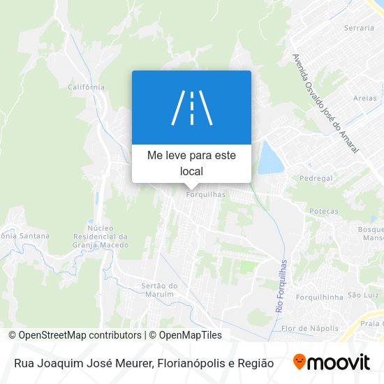 Rua Joaquim José Meurer mapa