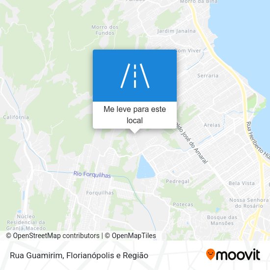 Rua Guamirim mapa