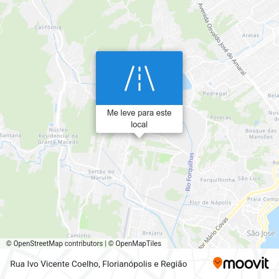 Rua Ivo Vicente Coelho mapa