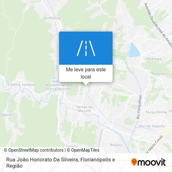 Rua João Honorato Da Silveira mapa