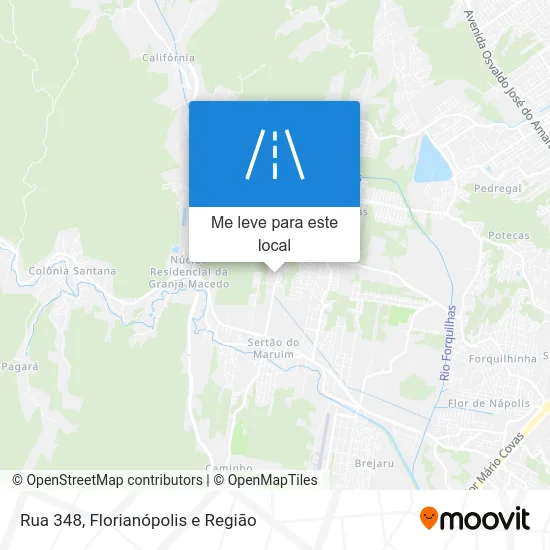Rua 348 mapa