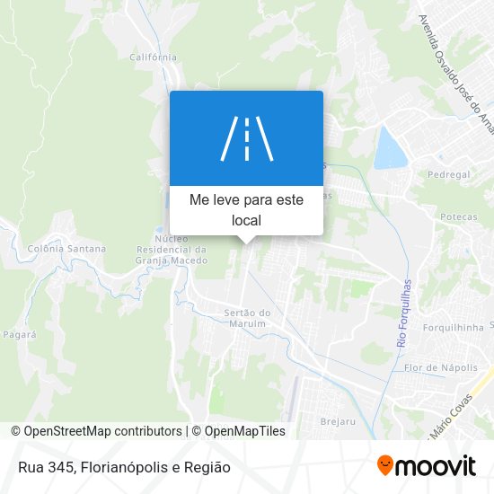 Rua 345 mapa