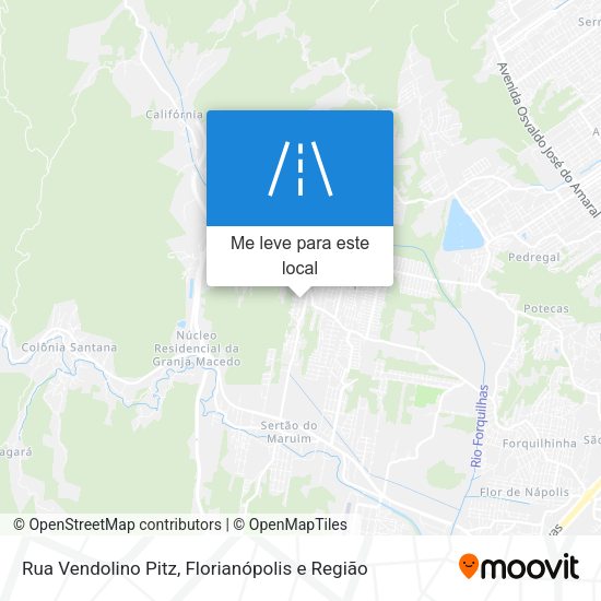 Rua Vendolino Pitz mapa