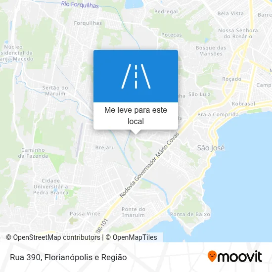 Rua 390 mapa