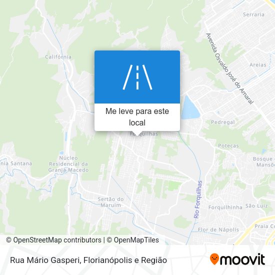 Rua Mário Gasperi mapa