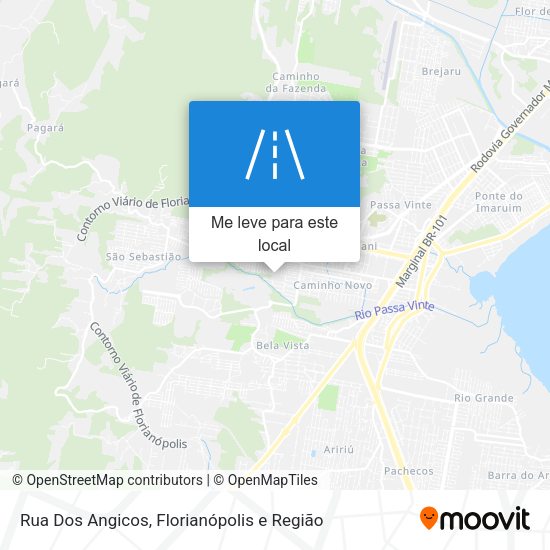 Rua Dos Angicos mapa