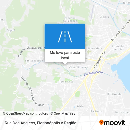 Rua Dos Angicos mapa