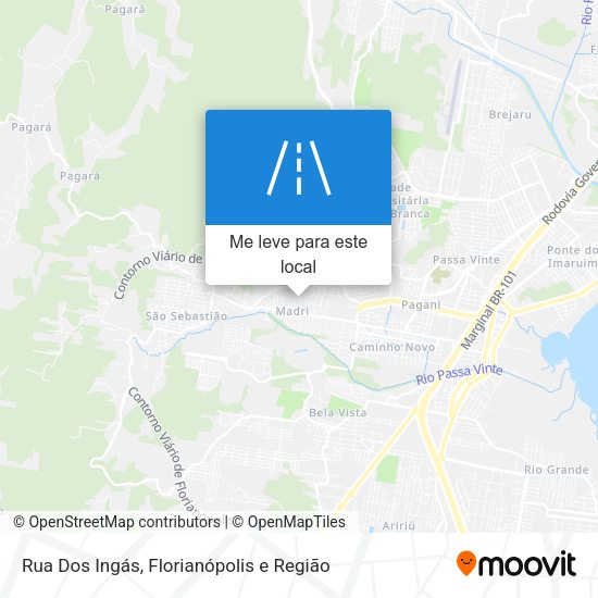 Rua Dos Ingás mapa
