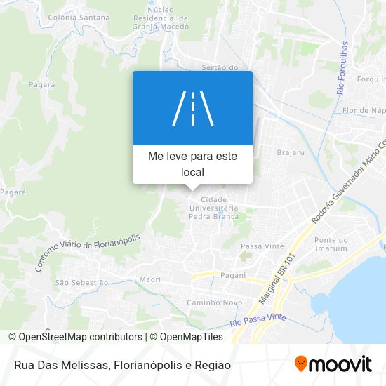 Rua Das Melissas mapa