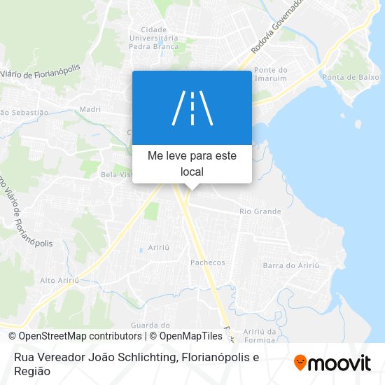 Rua Vereador João Schlichting mapa