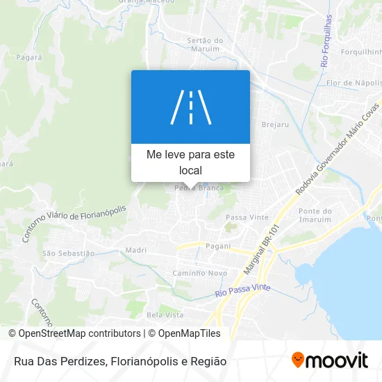 Rua Das Perdizes mapa