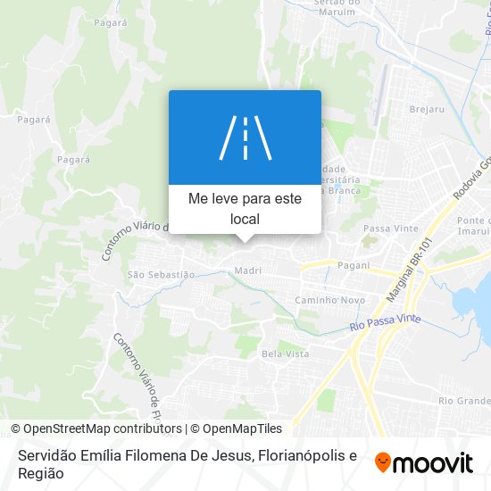 Servidão Emília Filomena De Jesus mapa