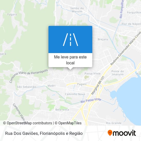 Rua Dos Gaviões mapa