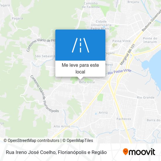 Rua Ireno José Coelho mapa