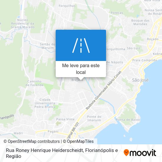 Rua Roney Henrique Heiderscheidt mapa