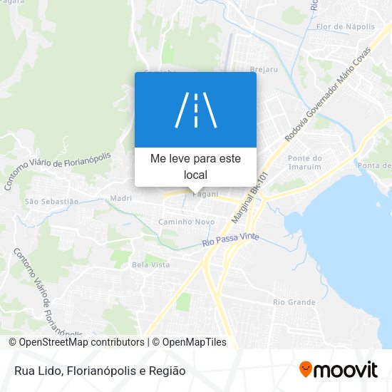 Rua Lido mapa