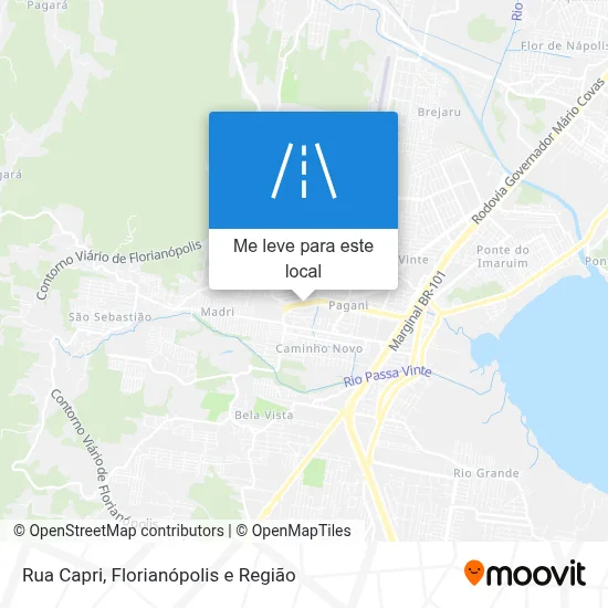 Rua Capri mapa