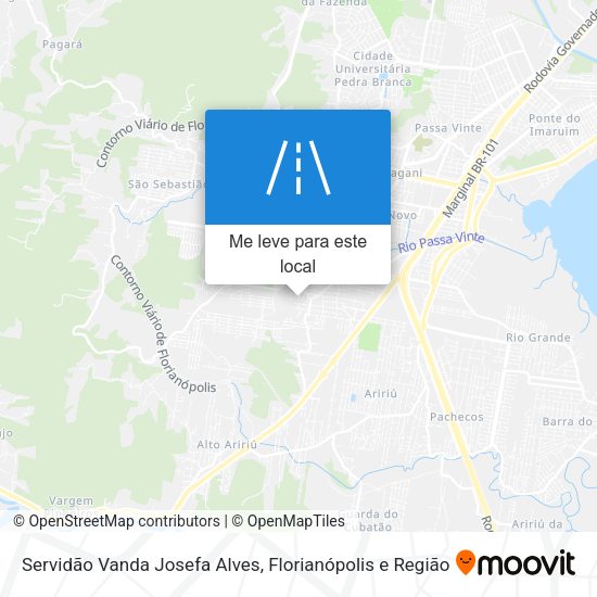 Servidão Vanda Josefa Alves mapa