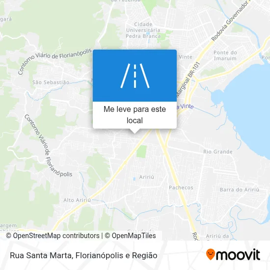 Rua Santa Marta mapa