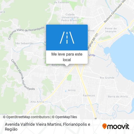 Avenida Valfride Vieira Martins mapa
