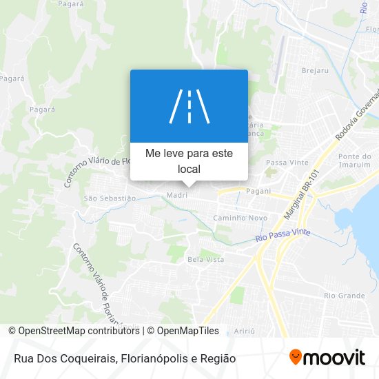 Rua Dos Coqueirais mapa