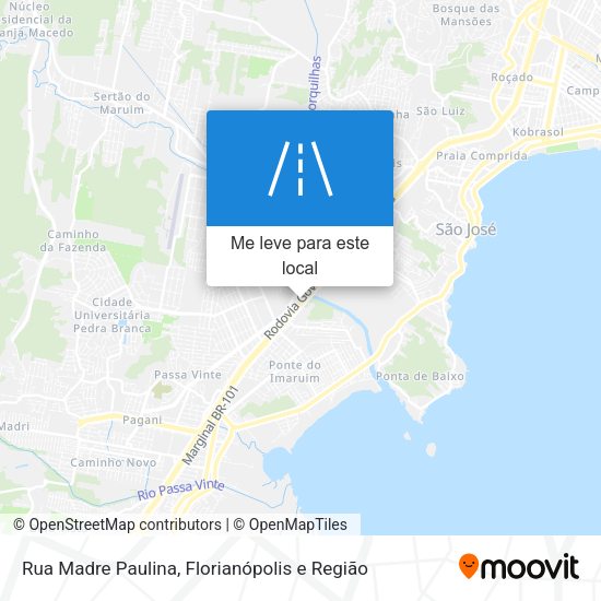 Rua Madre Paulina mapa