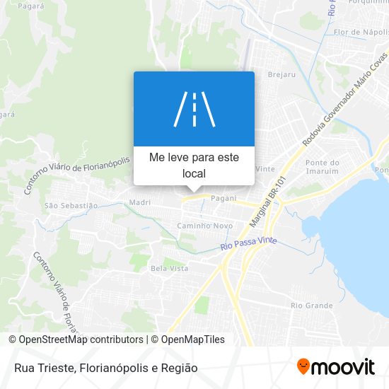 Rua Trieste mapa