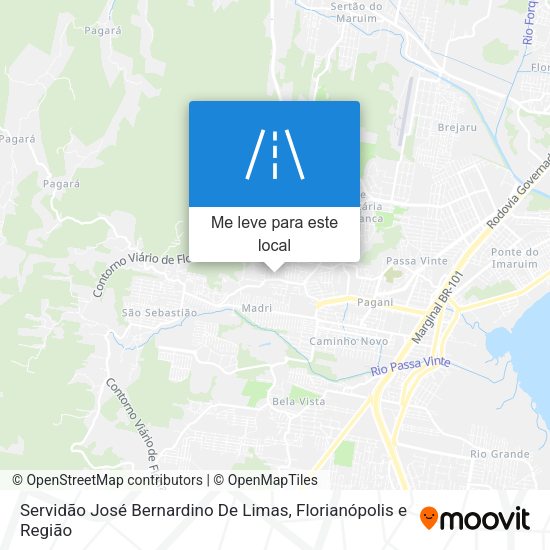 Servidão José Bernardino De Limas mapa