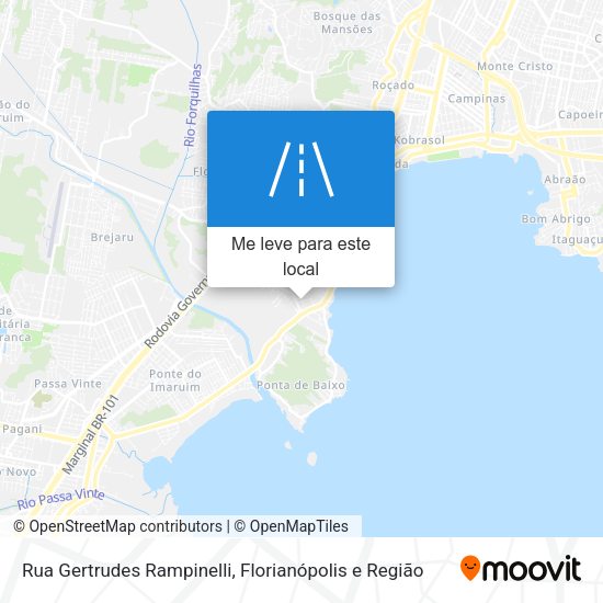 Rua Gertrudes Rampinelli mapa