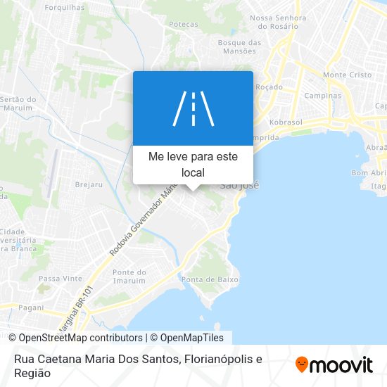 Rua Caetana Maria Dos Santos mapa