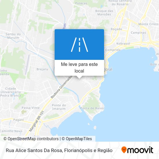 Rua Alice Santos Da Rosa mapa